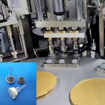 Automatic IV Bag Spike Ports and Injection Ports Assembly Machine with Servo Mechanism 8000-15000pcs/hr and 99% Qualified Rate