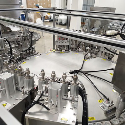 Customizable Euro Cap Assembly Machine for Medical Infusion Caps with 50-200mm Bottle Height Range and Vibration Disc Infeed