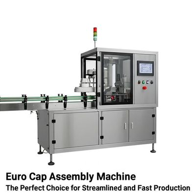 Euro Cap Assembly Machine with 1200mm x 800mm x 1500mm Dimension L3500×W3400×H1800mm and 3000kg Weight for High Efficiency Cap Assembly