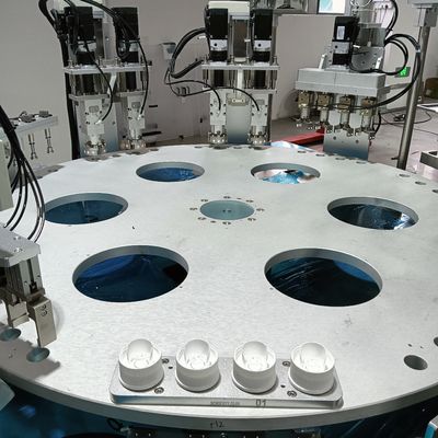 Стиральная мочальная крышка Автоматизированная сборка Машины Работа с поворотным столом из нержавеющей стали